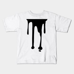 Dripping black paint Kids T-Shirt